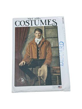 McCalls M8399 Mens Jacket Cowboy Costume Size 34 to 42 Sewing Pattern UNCUT